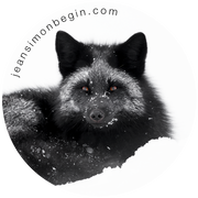 Autocollant - Renard argenté