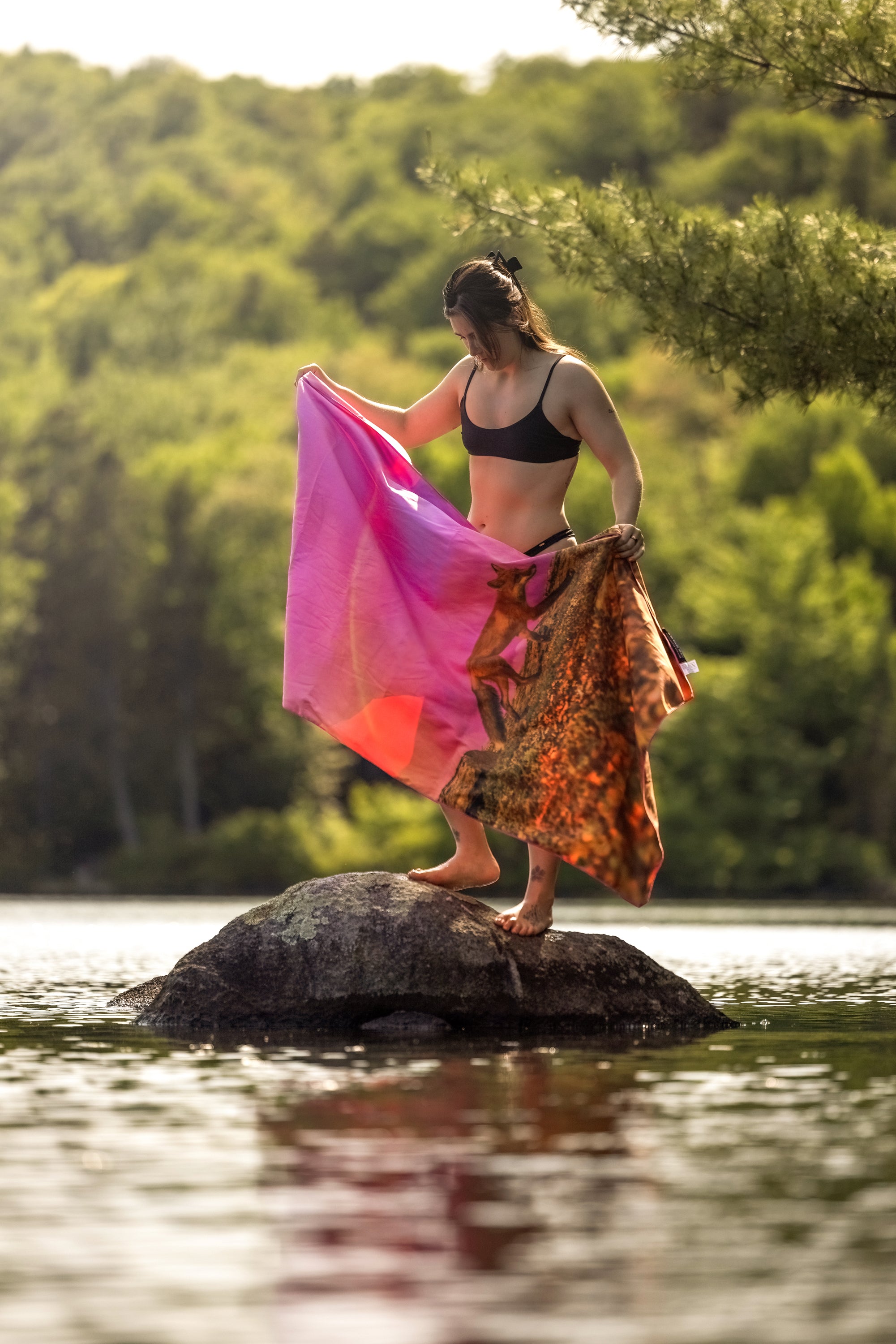 Serviette en microfibre - Arc-en-ciel