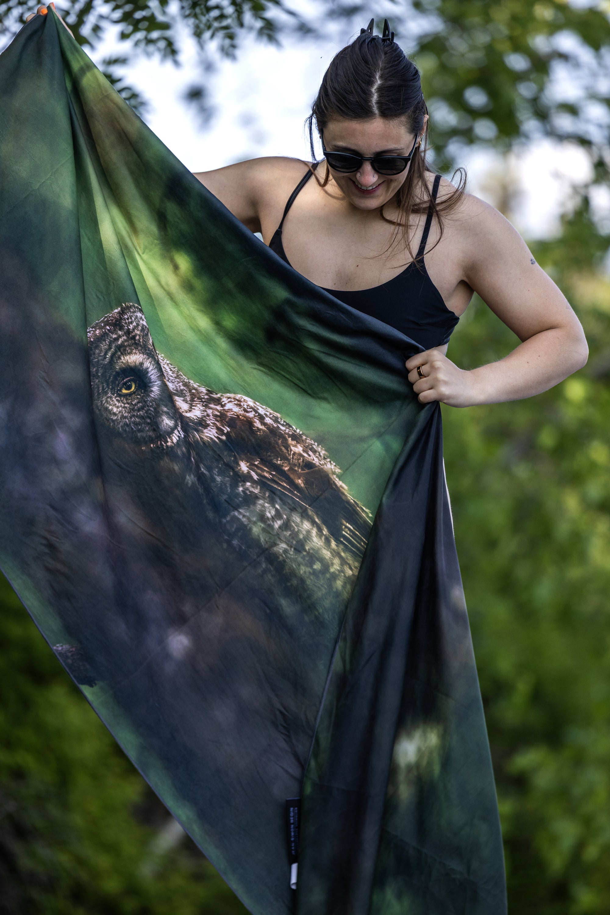 Serviette en microfibre - Chouette