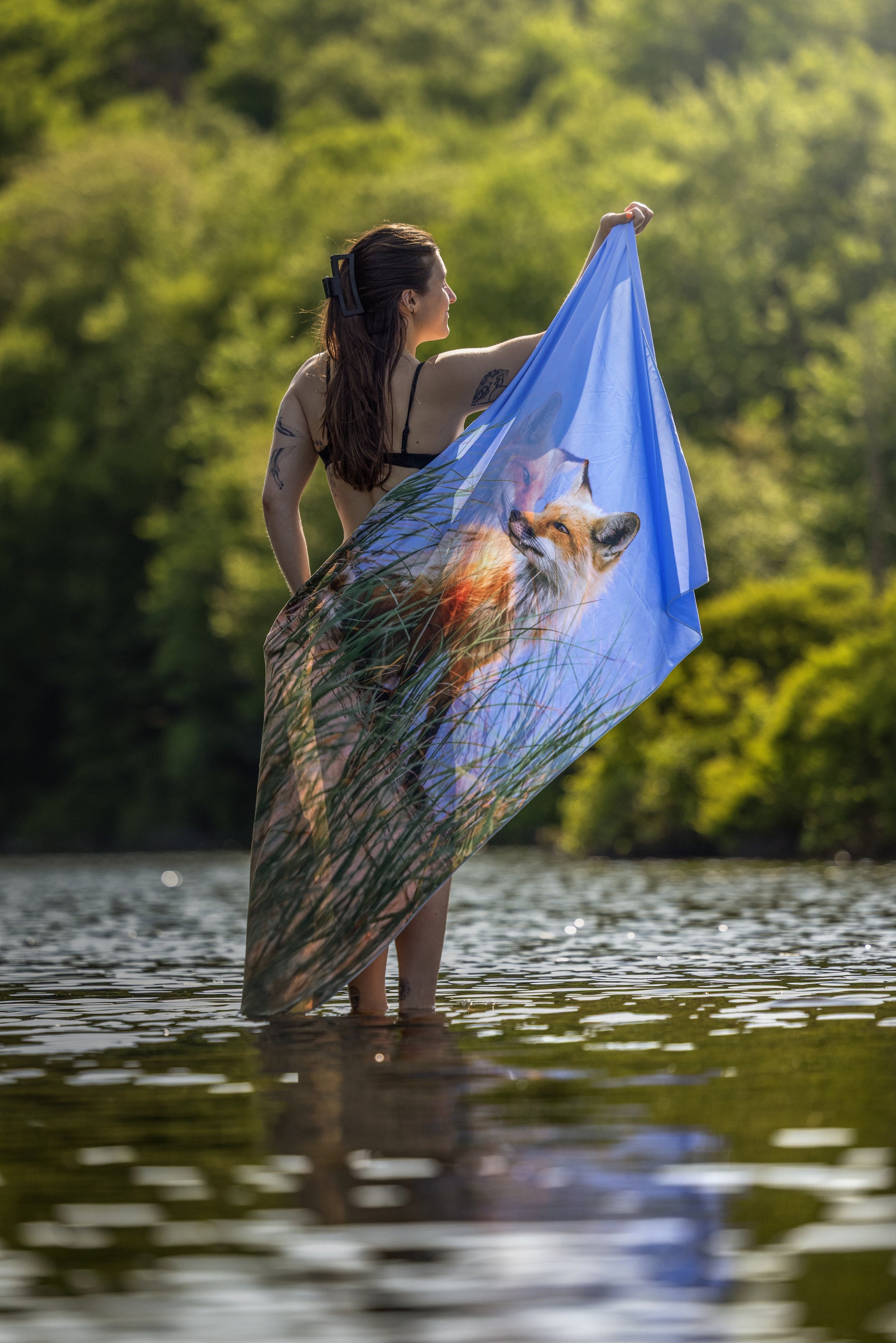 Serviette en microfibre - Renard des îles