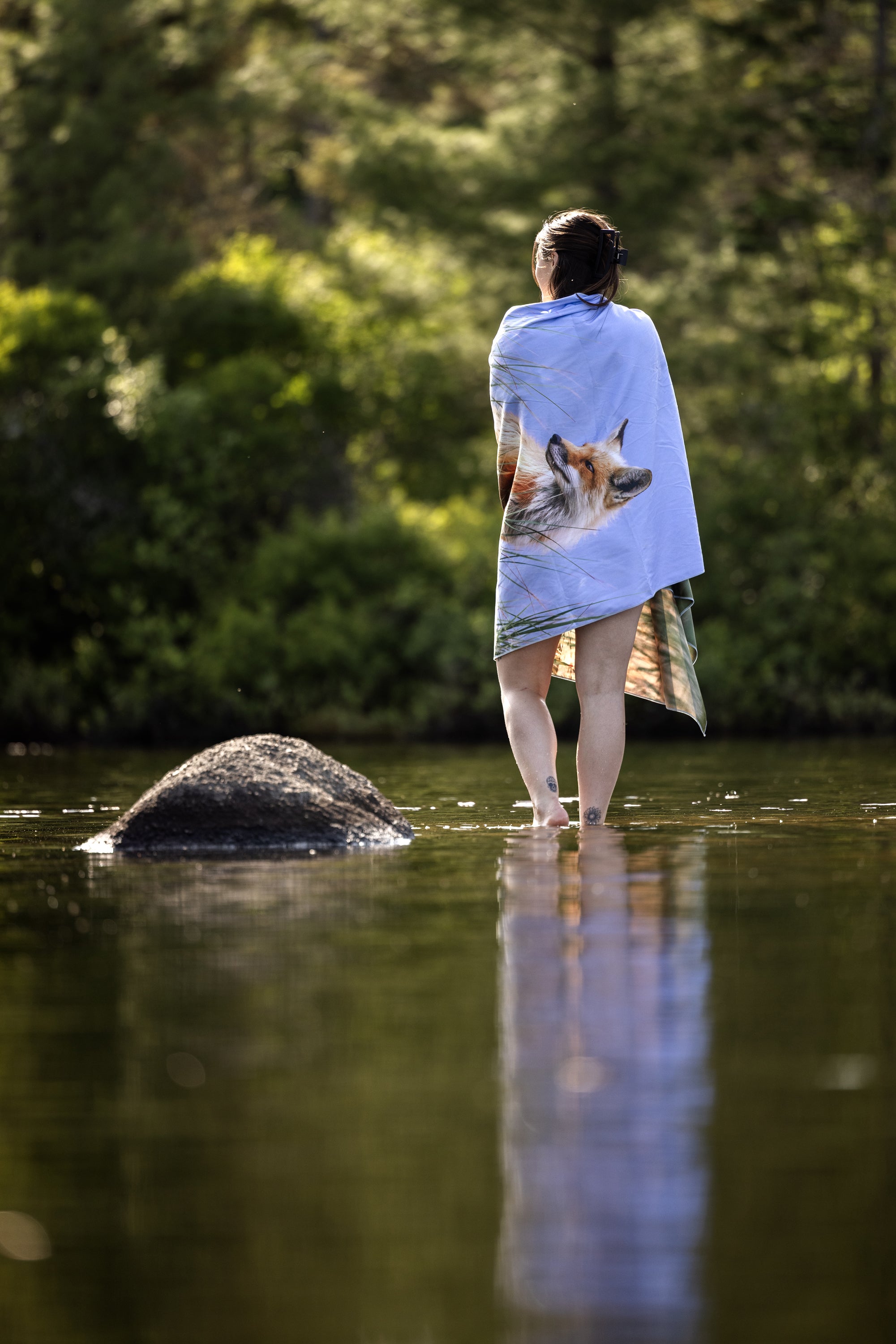 Serviette en microfibre - Renard des îles