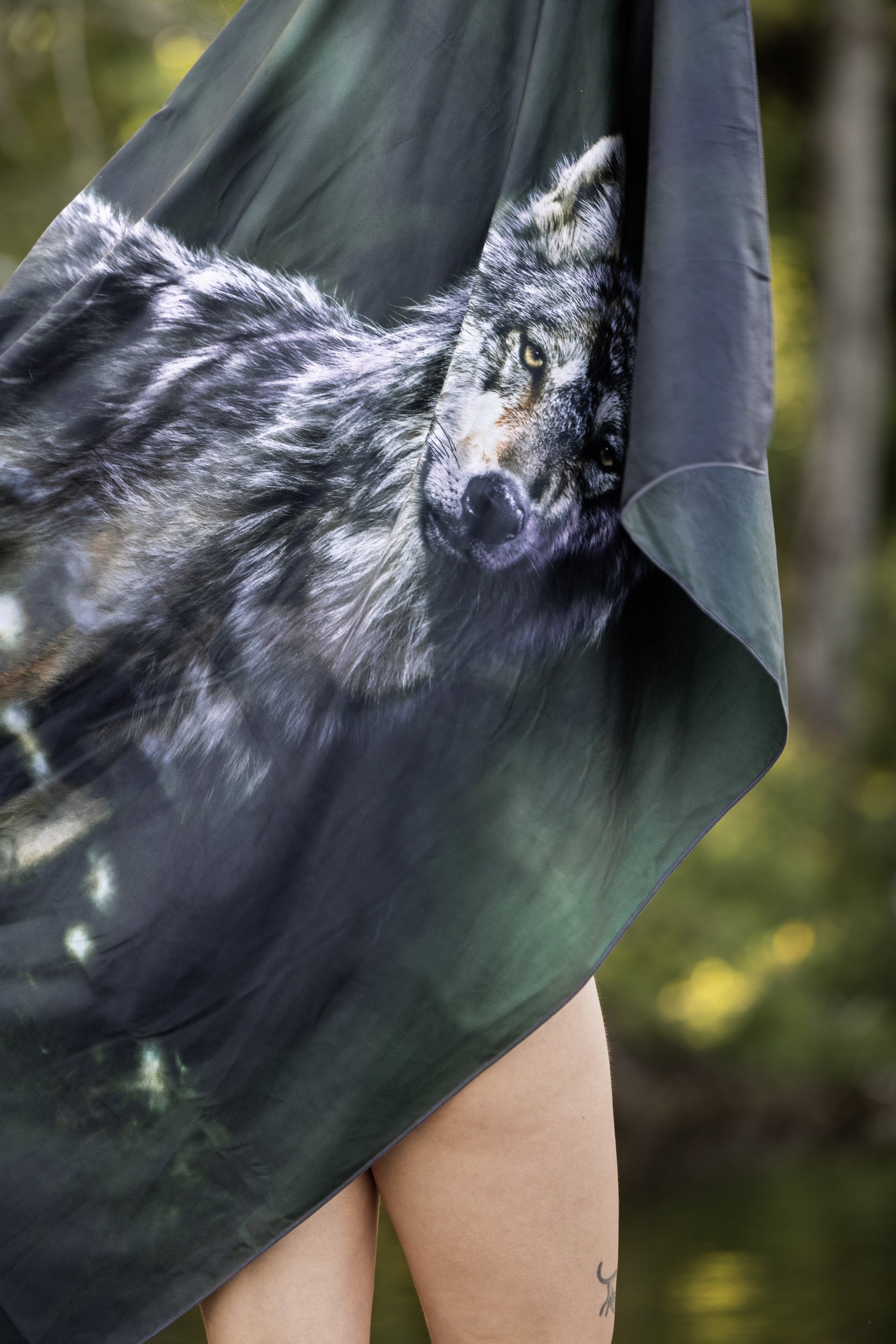 Serviette en microfibre - Loups