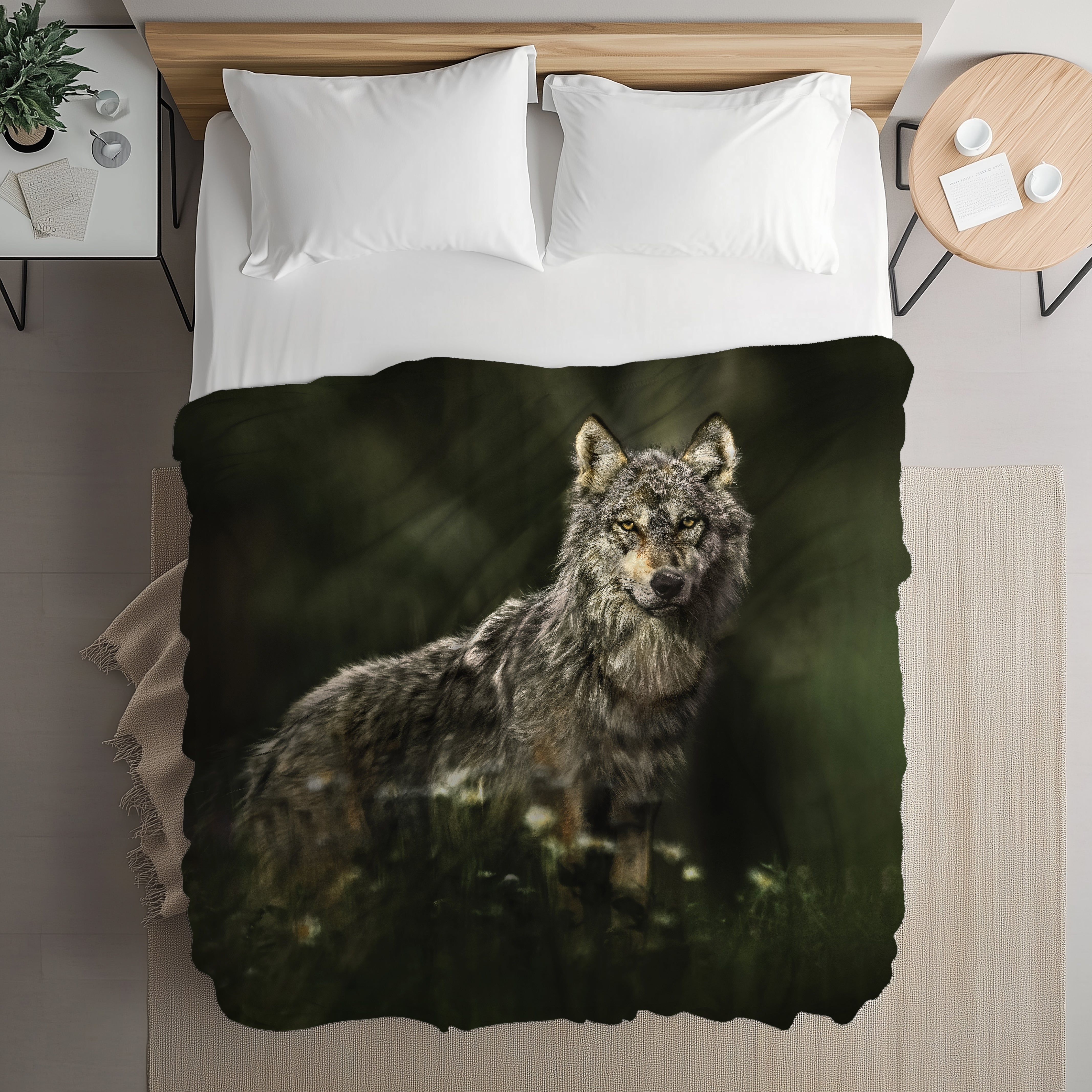 Couverture polaire - Loup