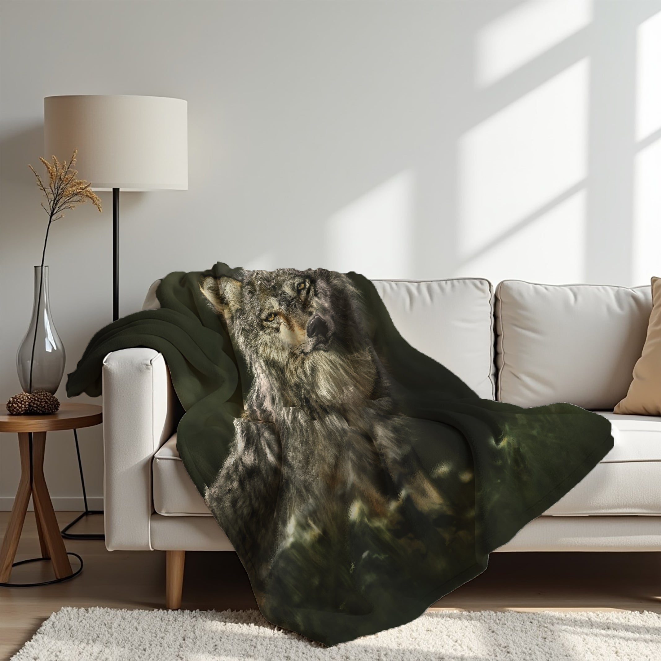 Couverture polaire - Loup