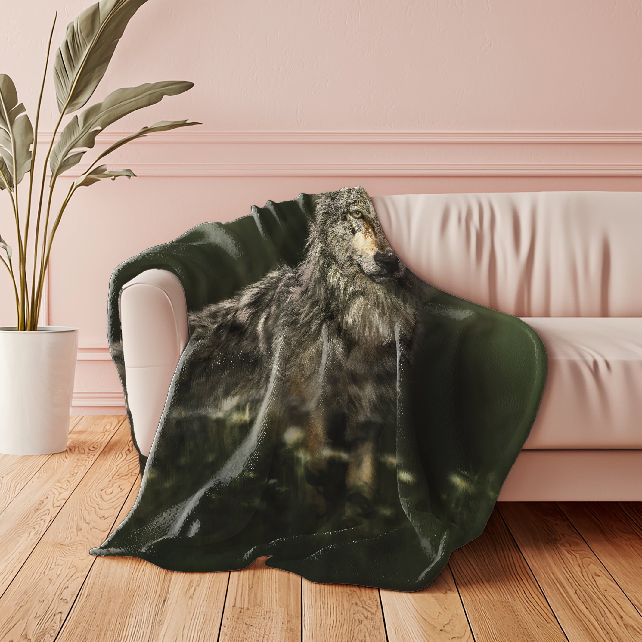 Couverture polaire - Loup