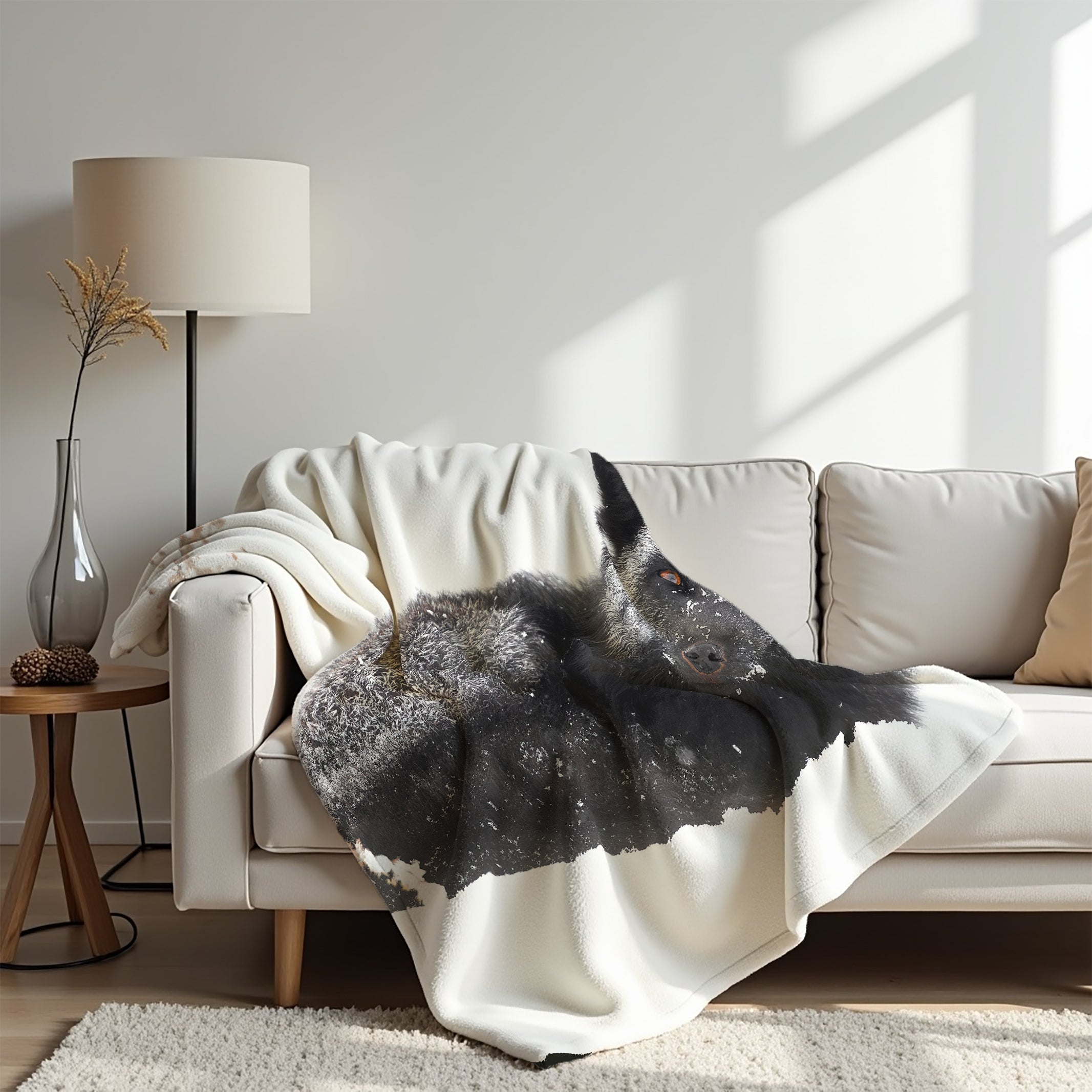 Couverture polaire - Renard argenté