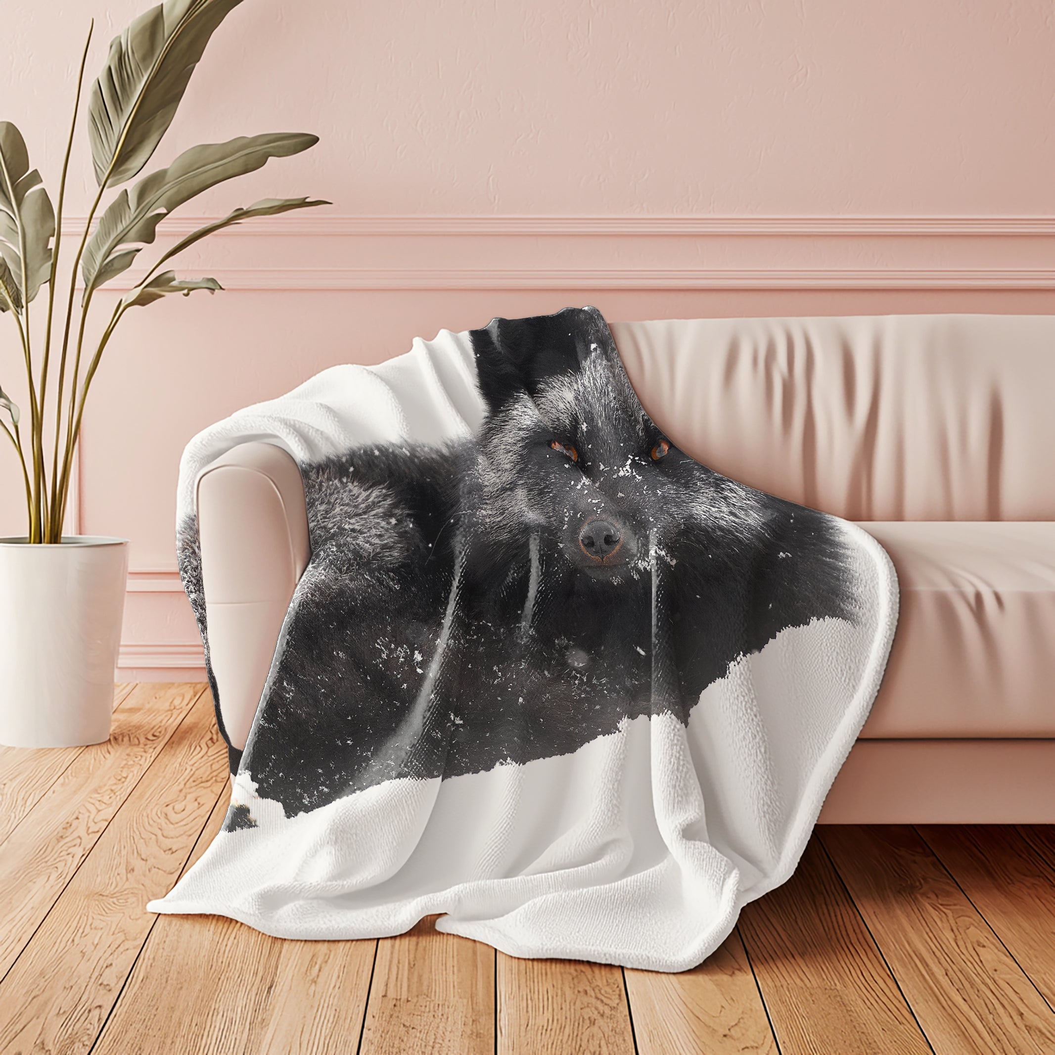 Couverture polaire - Renard argenté