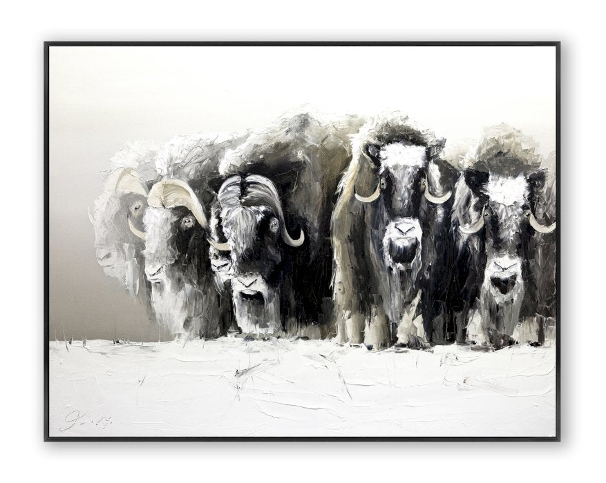 En famille dans l'hiver