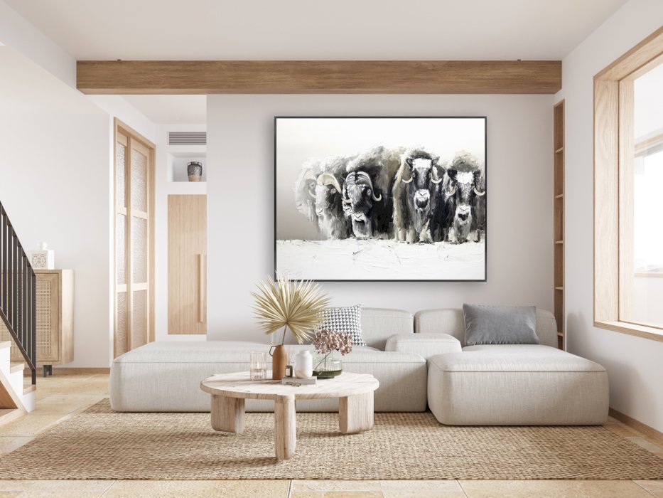 En famille dans l'hiver