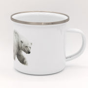 Tasse émail - Ours blanc