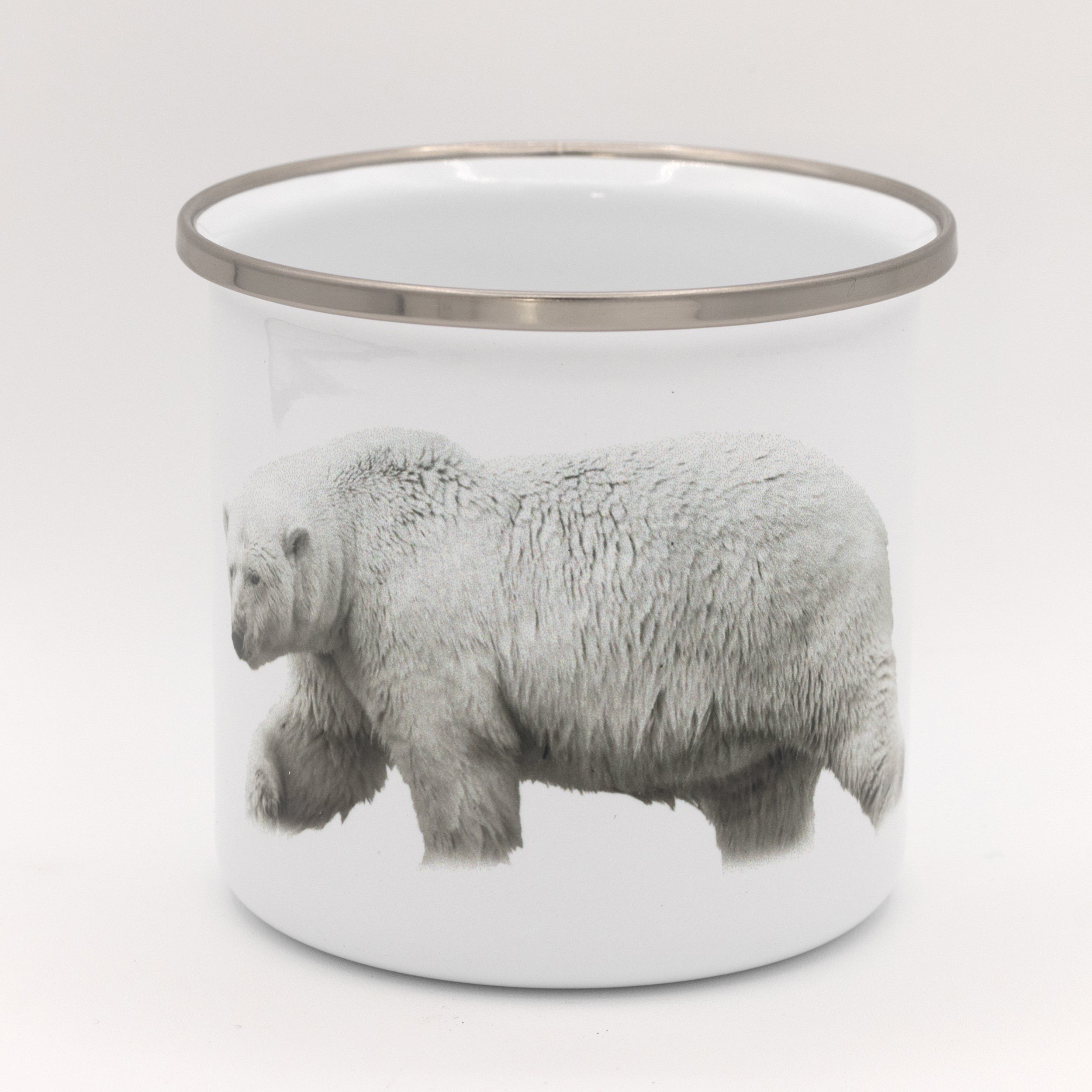 Tasse émail - Ours blanc