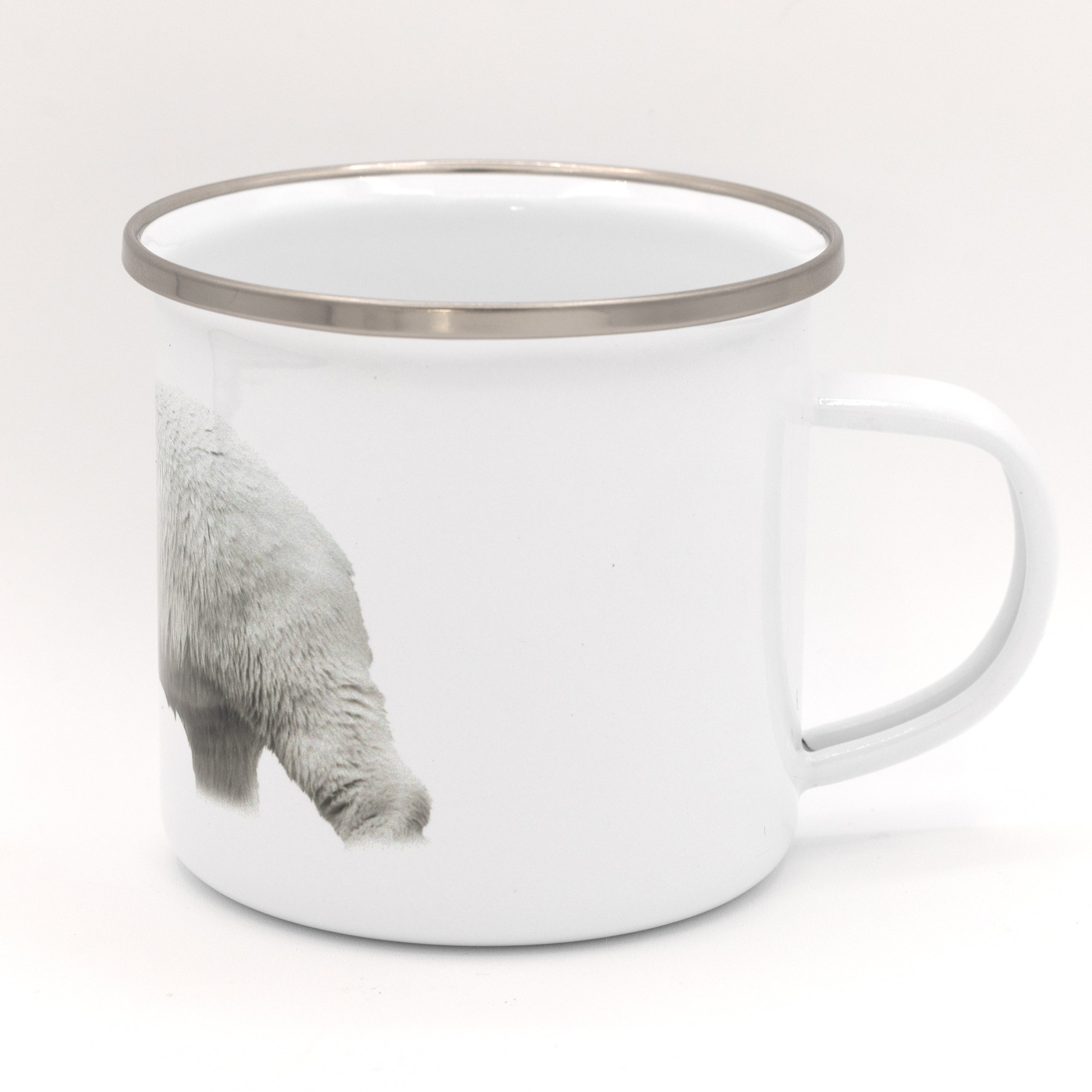 Tasse émail - Ours blanc