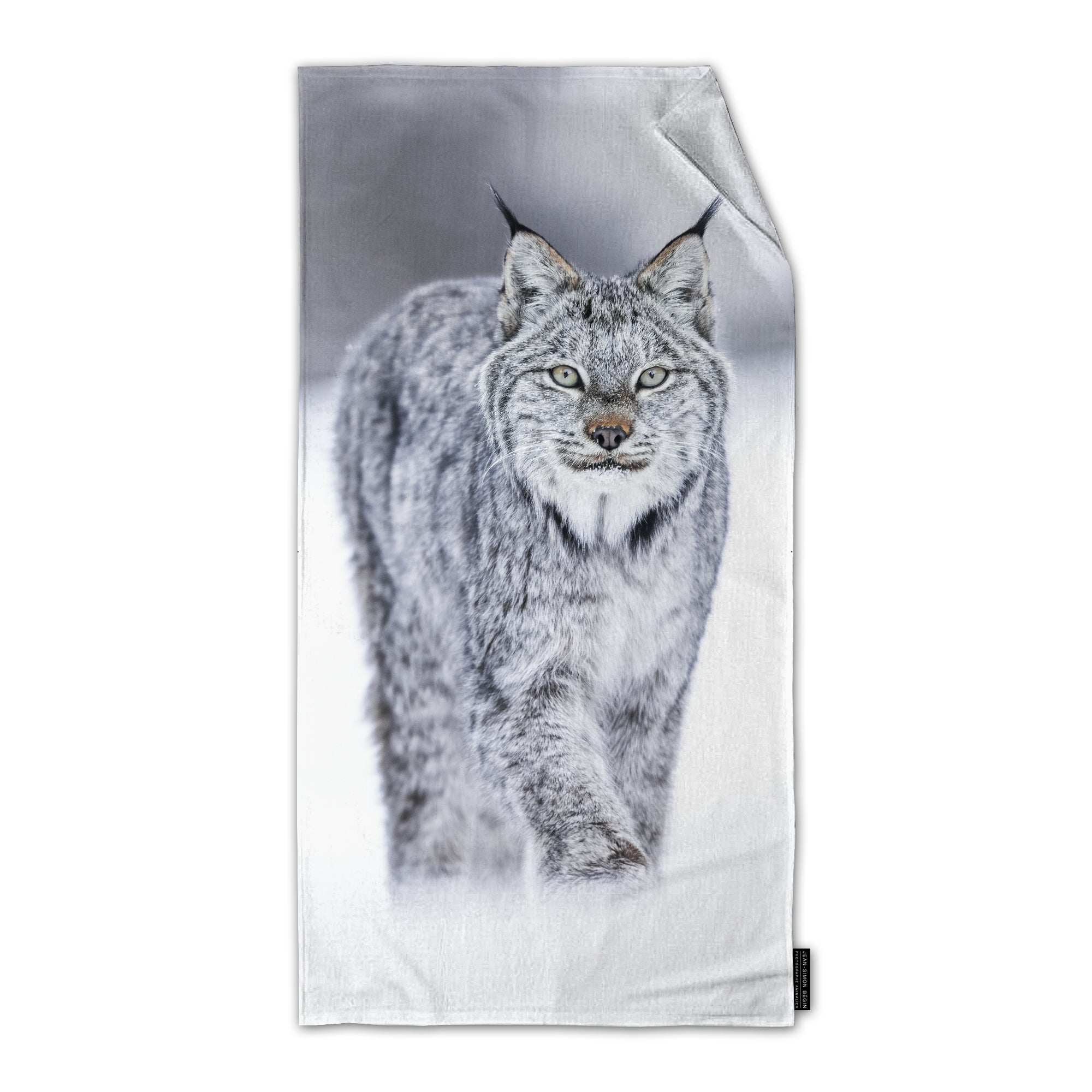 Serviette en microfibre - Lynx Jean-Simon Bégin - Photographe Animalier et Artiste Peintre