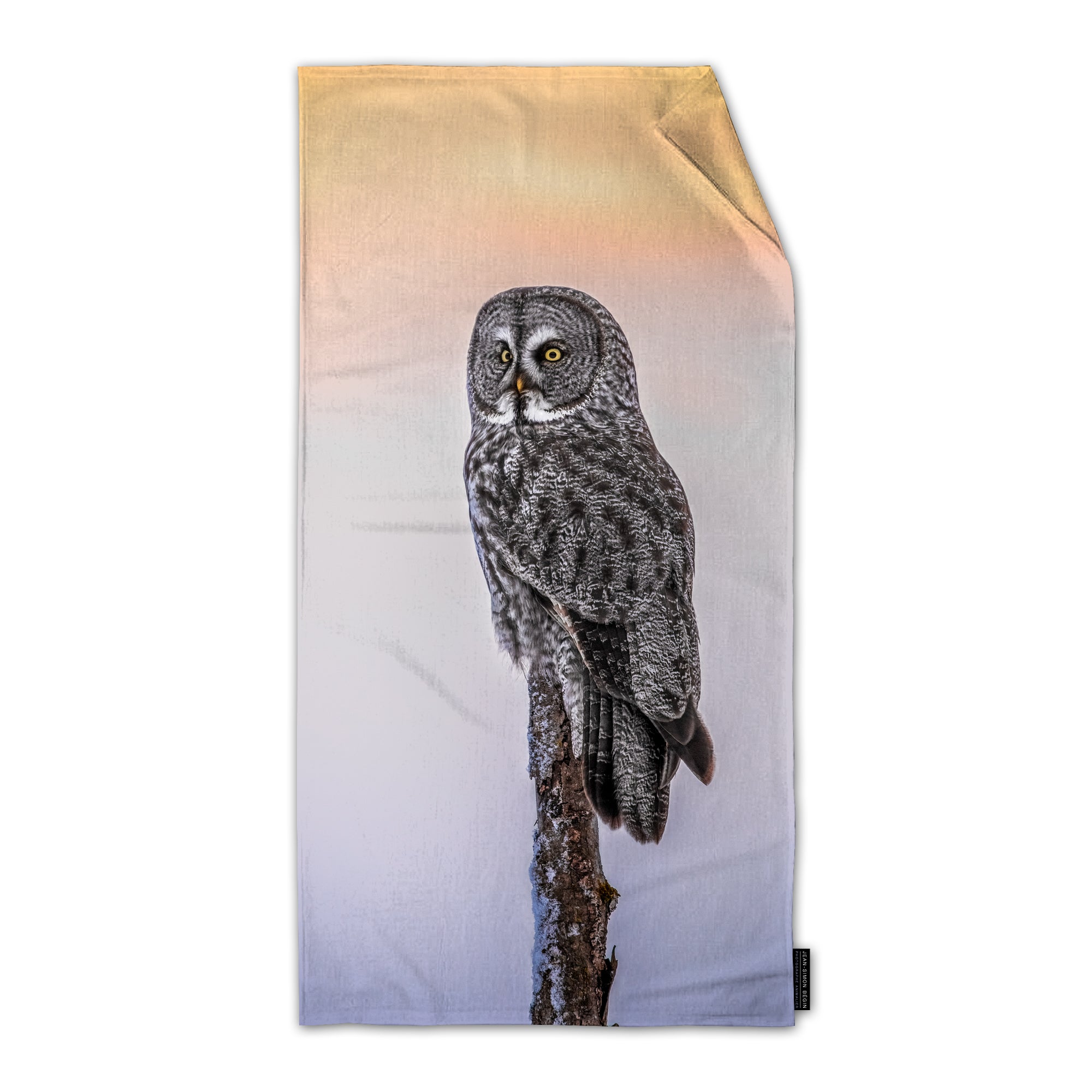 Serviette en microfibre - La sentinelle Jean-Simon Bégin - Photographe Animalier et Artiste Peintre
