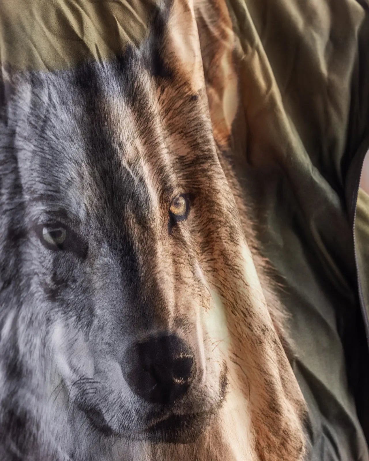 Serviette en microfibre - Loups mystique Jean-Simon Bégin - Photographe Animalier et Artiste Peintre