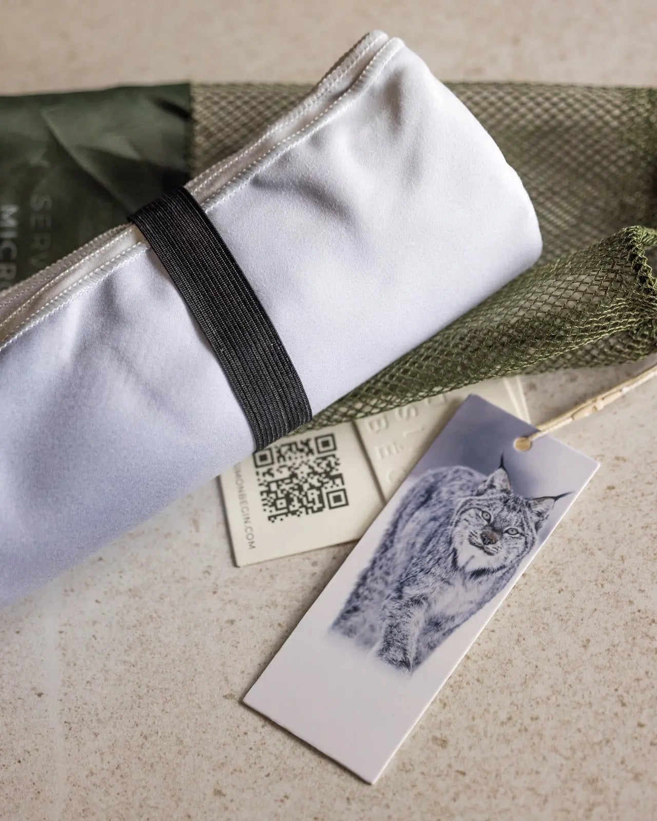 Serviette en microfibre - Lynx Jean-Simon Bégin - Photographe Animalier et Artiste Peintre