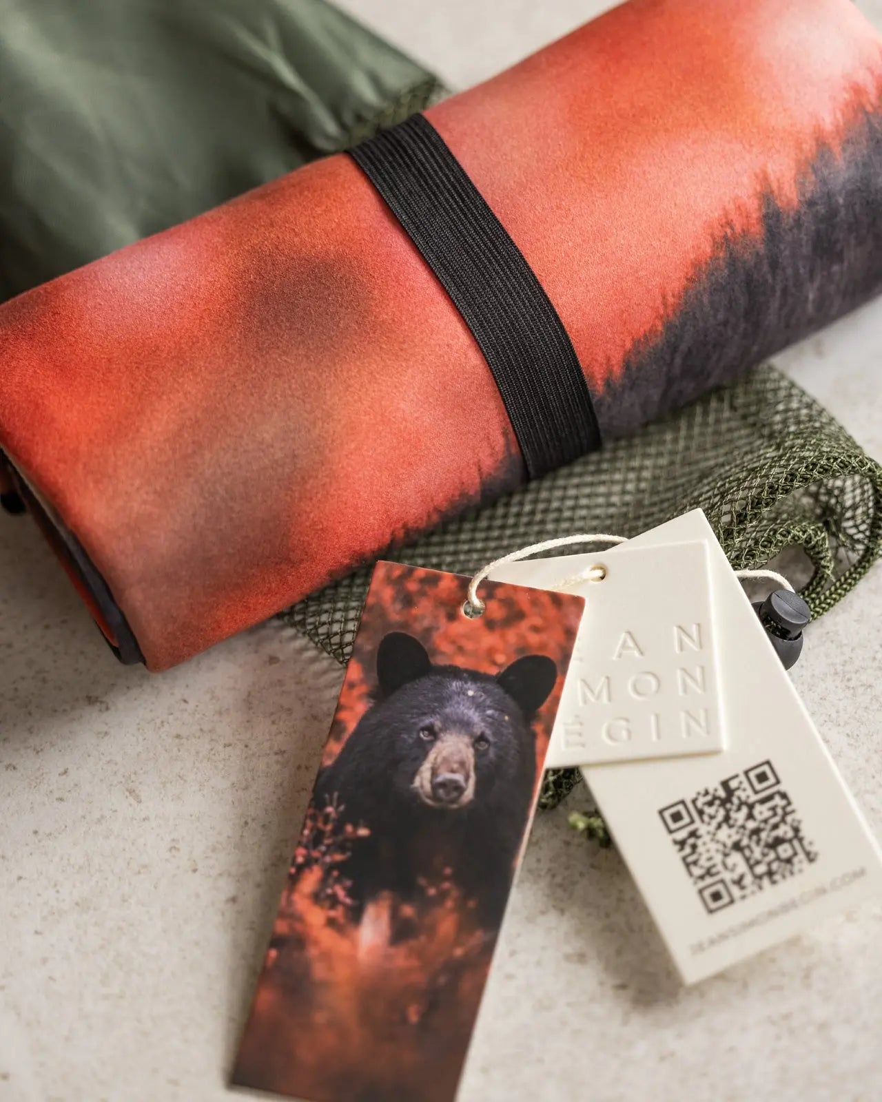 Serviette en microfibre - Ours noir Jean-Simon Bégin - Photographe Animalier et Artiste Peintre