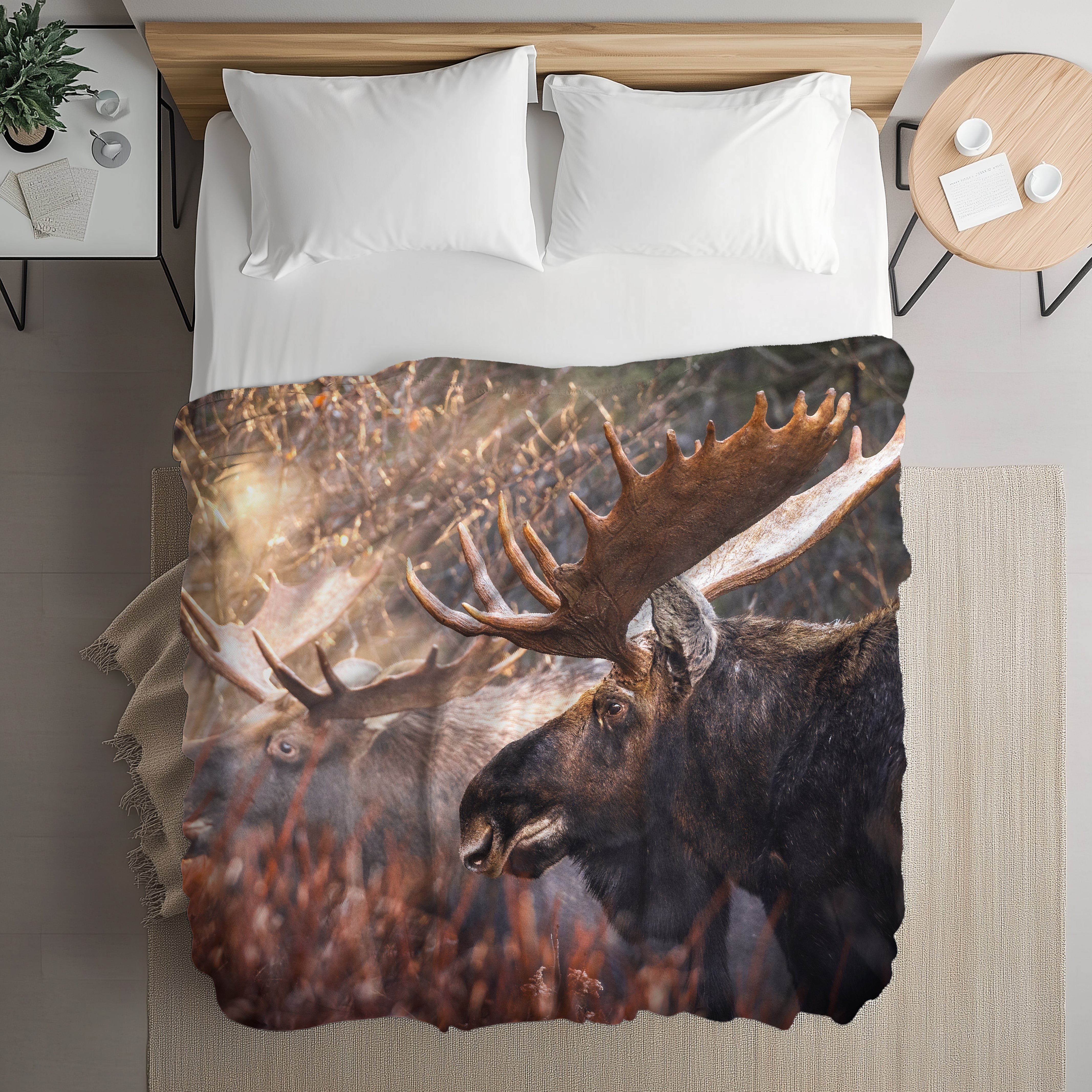 Fleece Blanket - Moose
