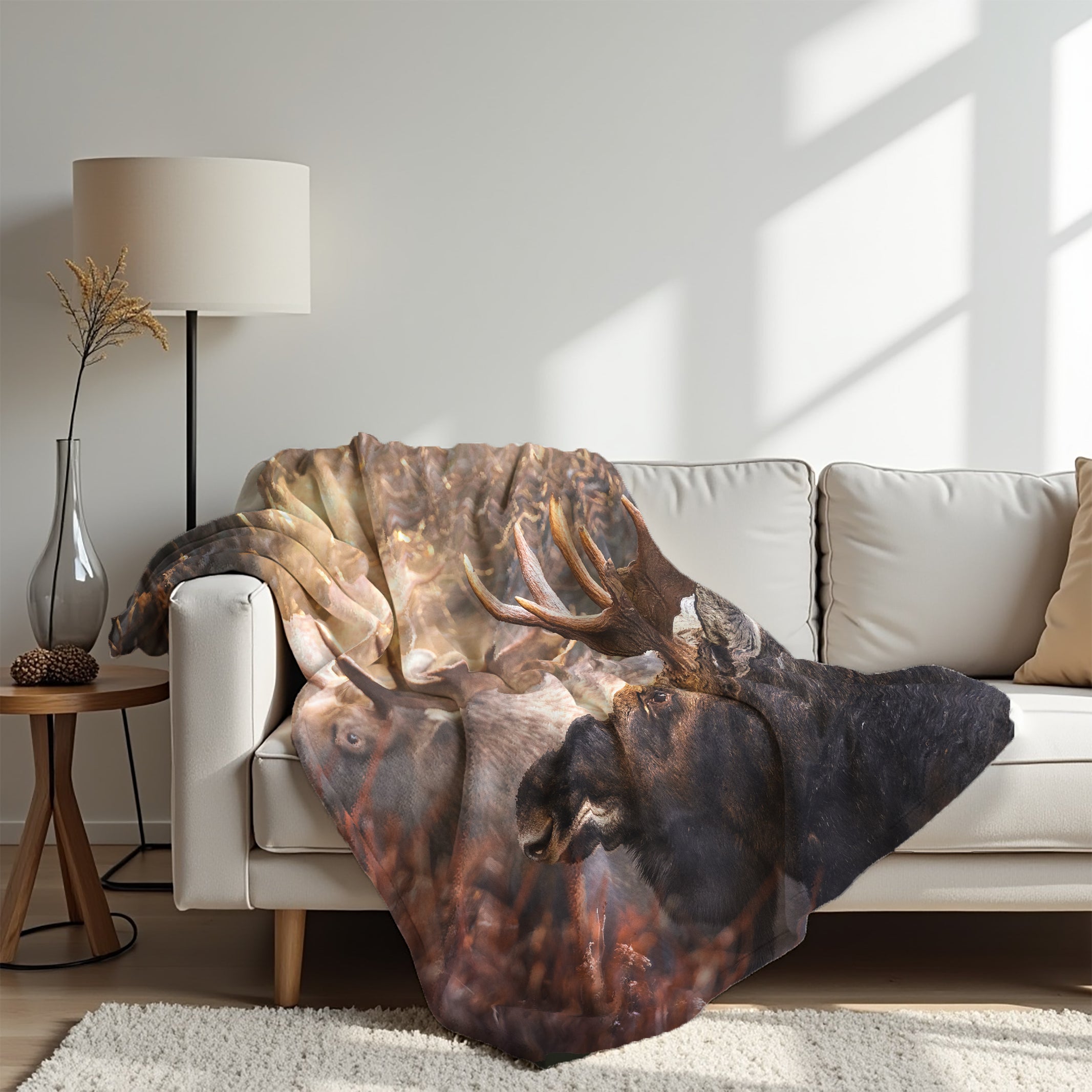 Fleece Blanket - Moose