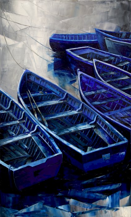 The blue boats