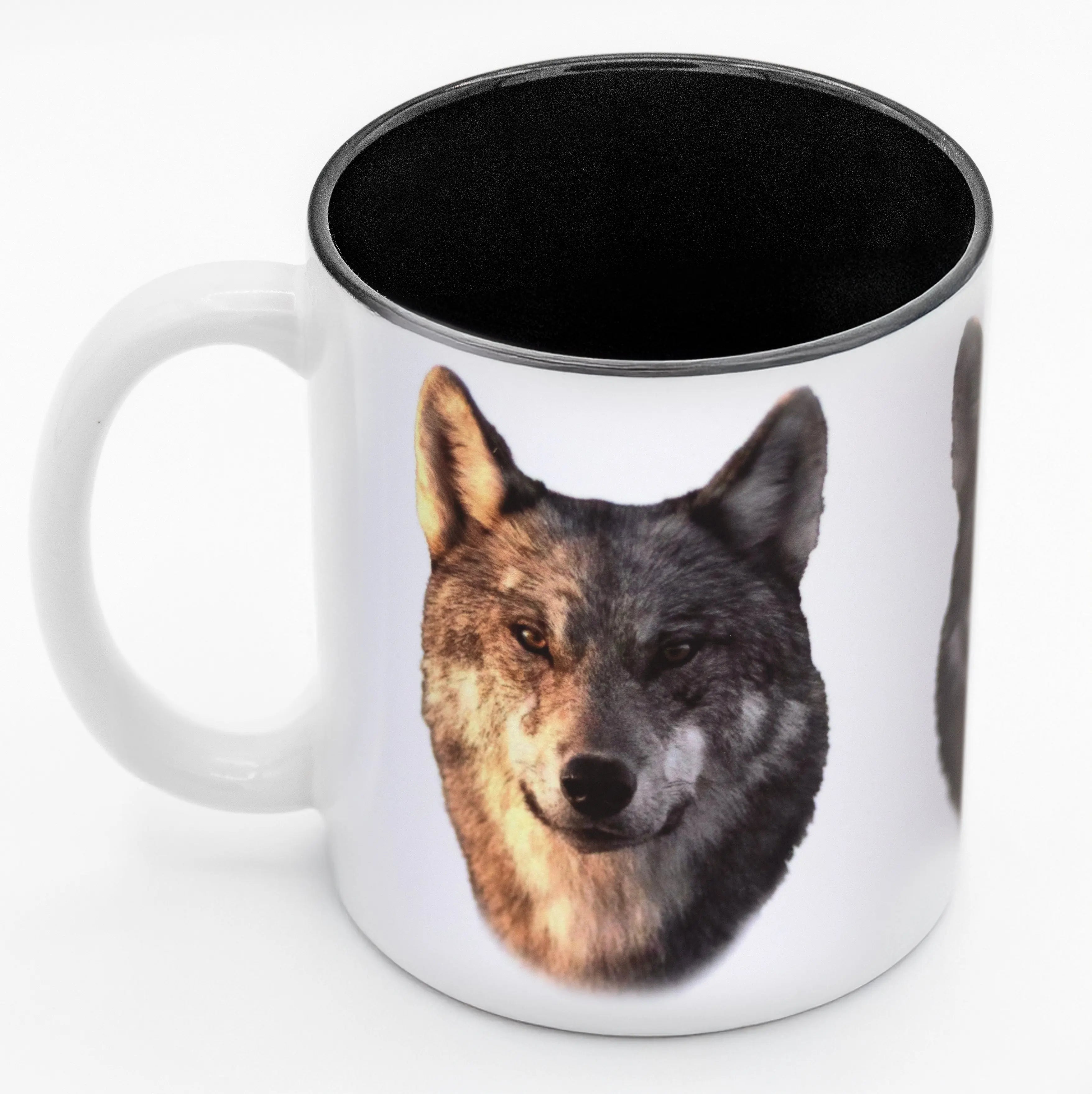 Tasse céramique - Loup - Jean-Simon Bégin - Photographe Animalier et Artiste Peintre