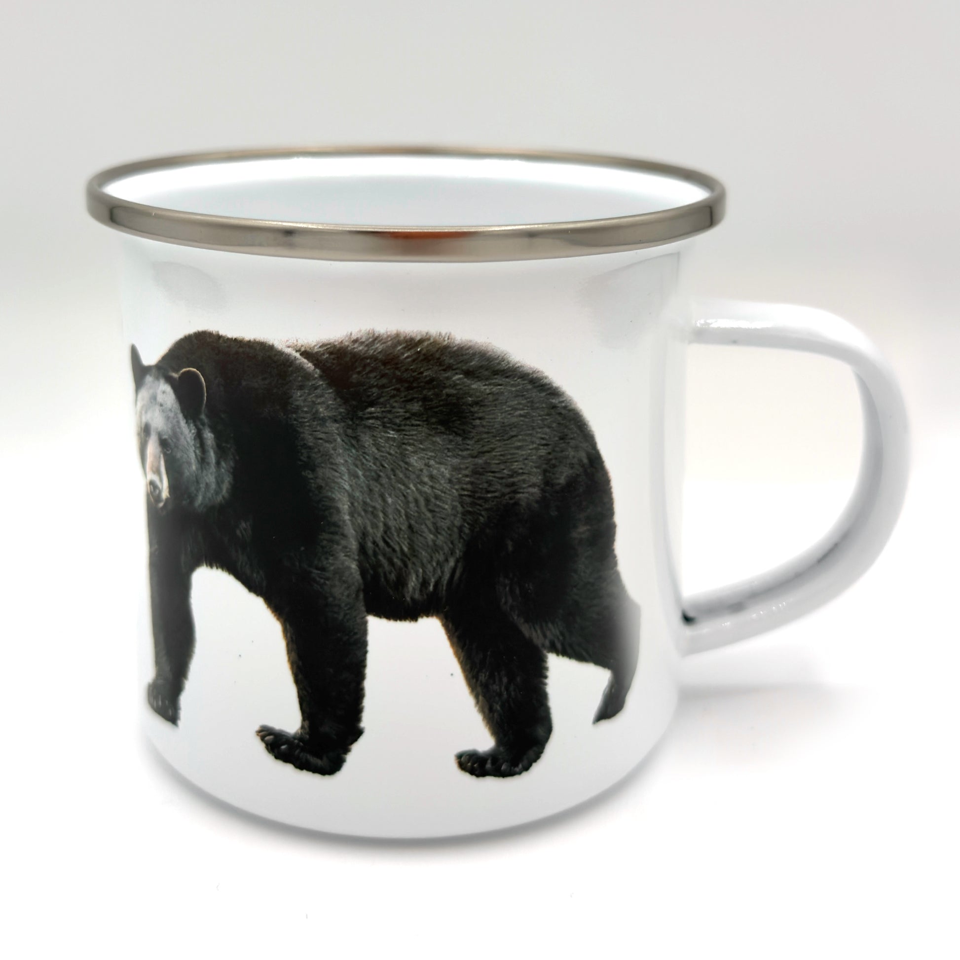 Tasse émail - Ours noir